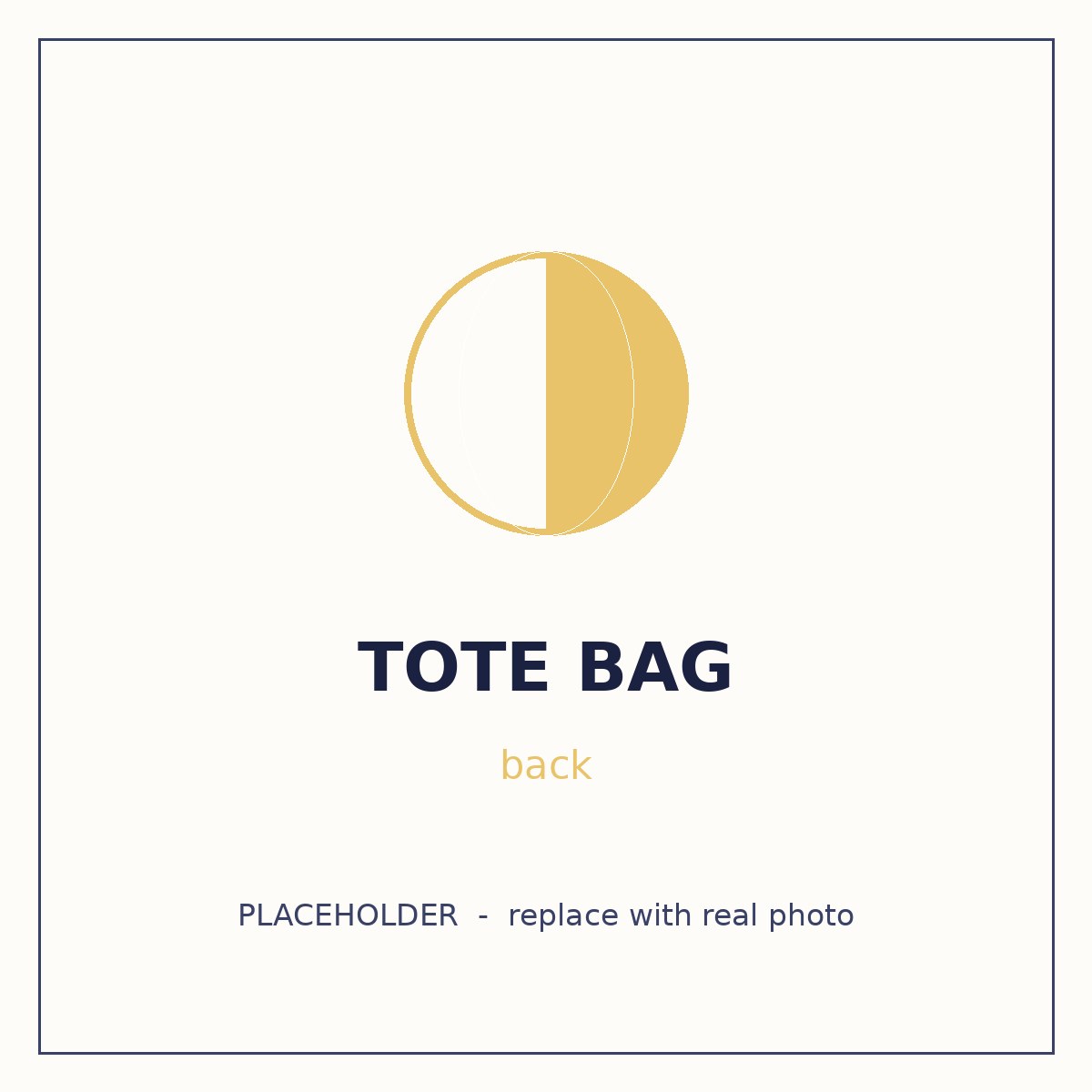 Yume Moon Logo Canvas Bag